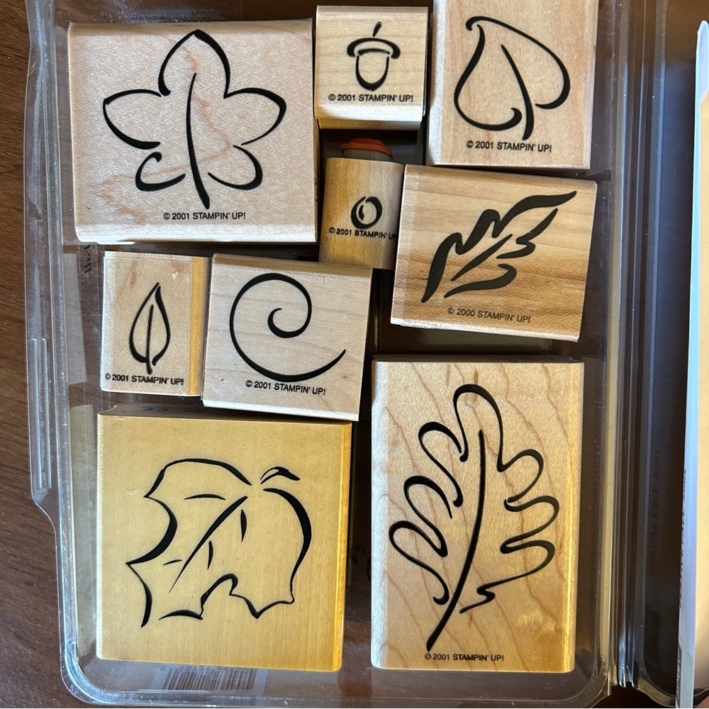 🍂 Stampin’Up! • “Festive Fall” Wood Mounted Rubber Stamp Set